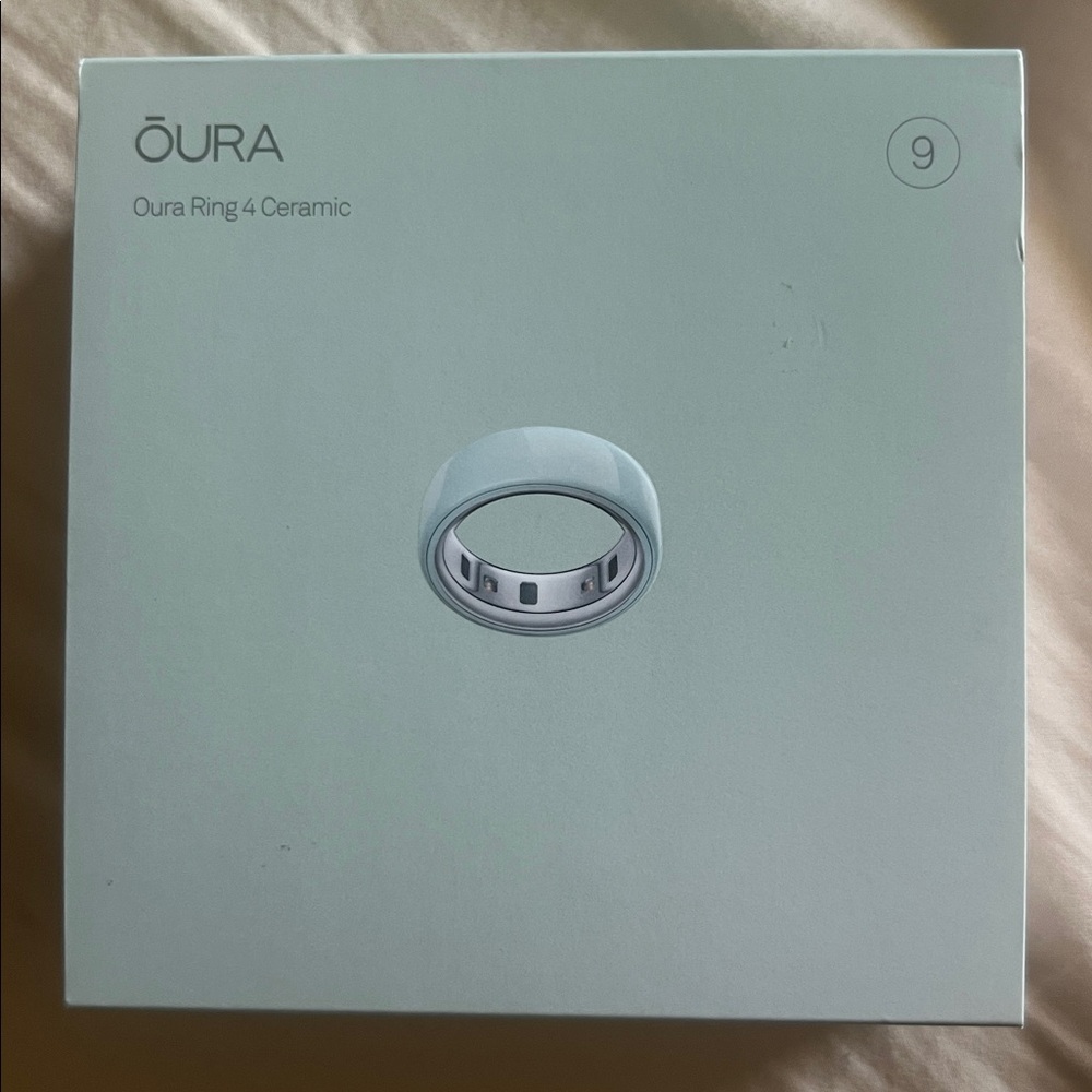 OURA Ring GEN 4 Ceramic - Brand New in Box! Tide / Teal Smart Ring Size 9